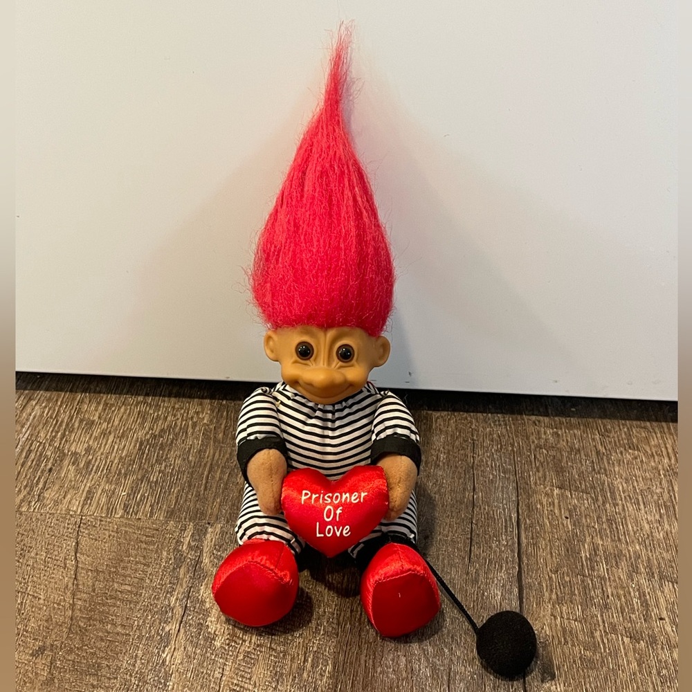 Vintage Russ Troll Prisoner of Love Jail Valentine Plush Figure Rare NWT